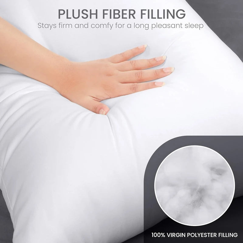 White Luxury Cushion Inserts 30x50cm 45x45cm 50x50cm 40x120cm Long Body