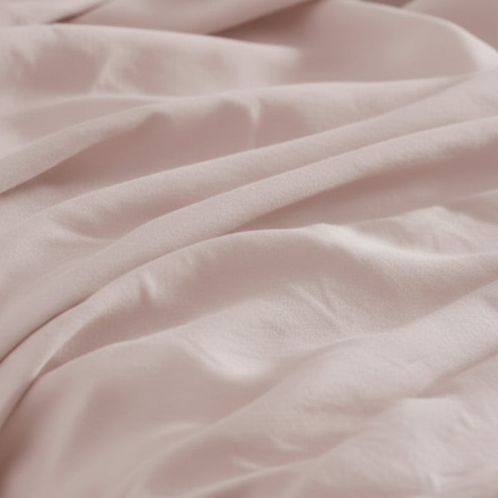 100% Flax Linen Dusty Pink Flat Sheet